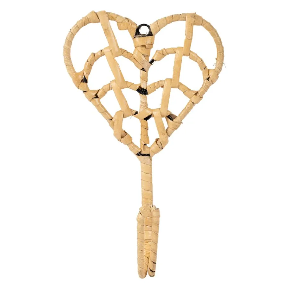 Heart Percha en rotin naturel^Banak Best
