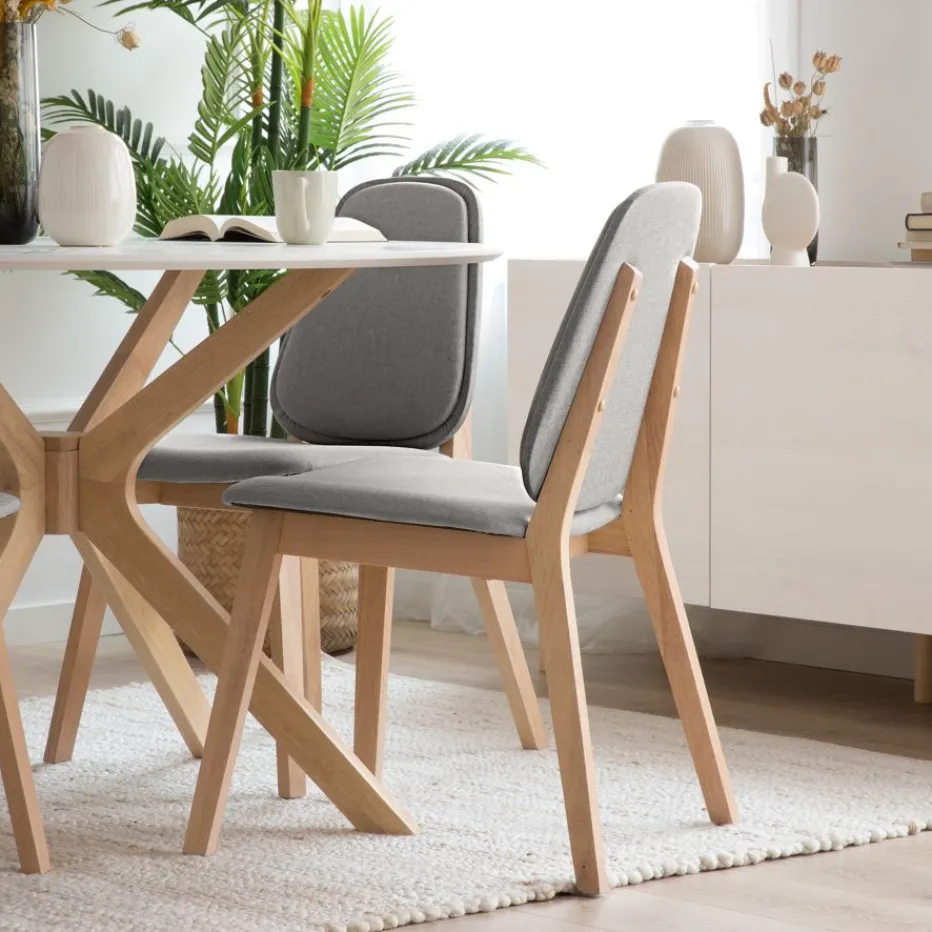 Hudson Silla tapizada gris^Banak Online