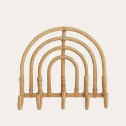 Iris Porte-manteau mural en rotin naturel^Banak Best