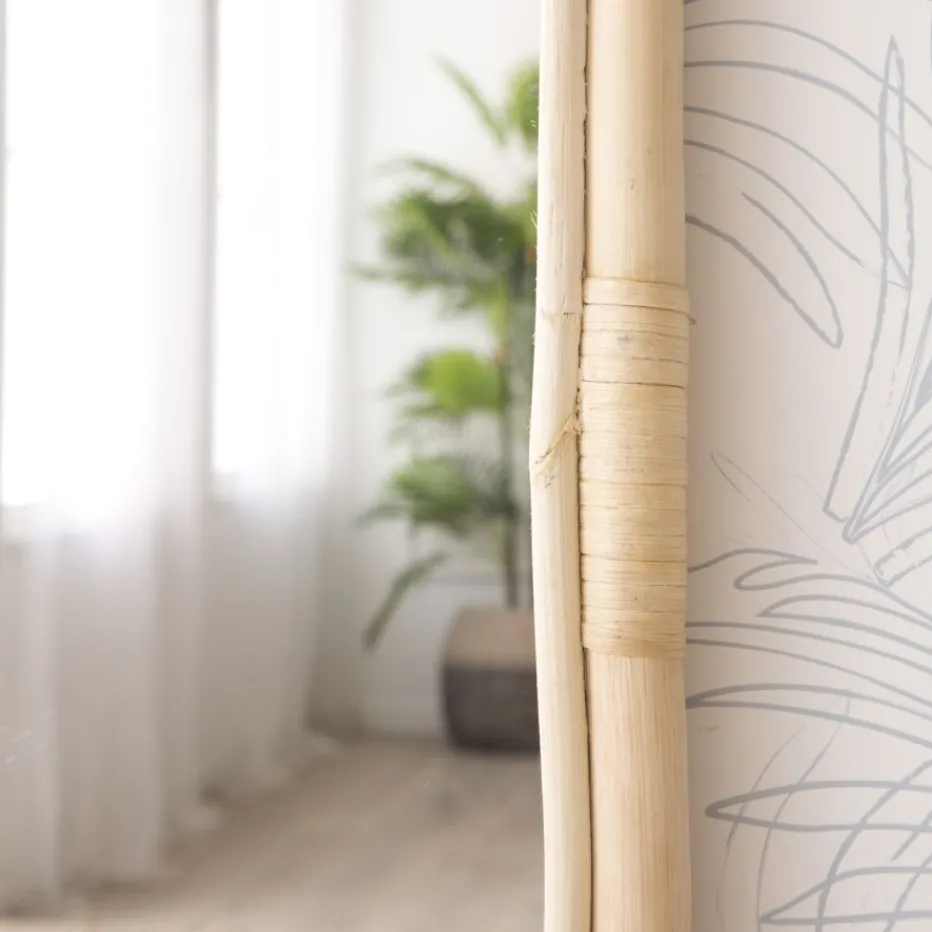 Isna Miroir mural en rotin naturel^Banak Hot