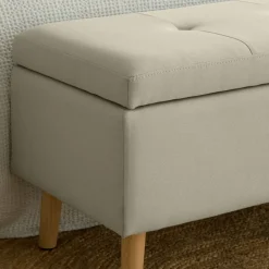 Ivis Banc rembourré avec rangement beige^Banak Outlet