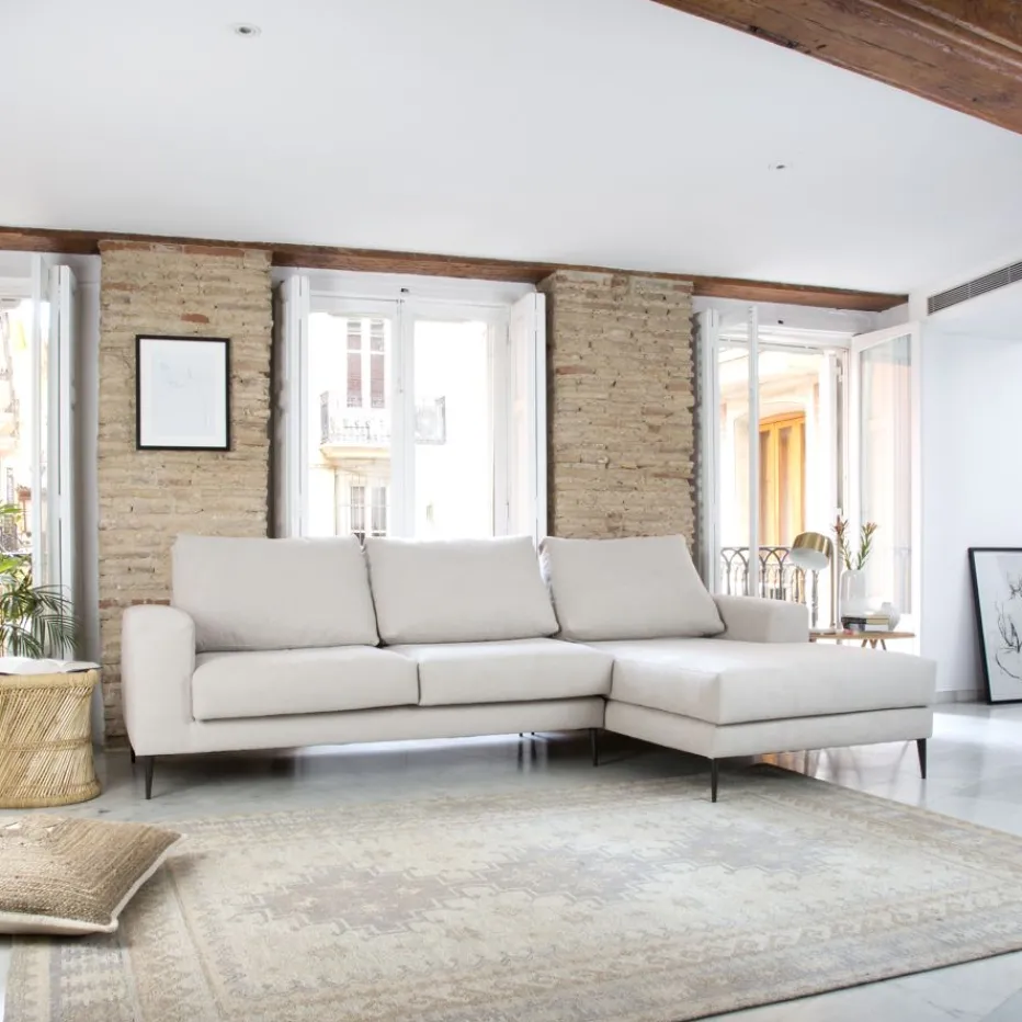 Jagger Canapé d'angle droit 4 places beige^Banak New