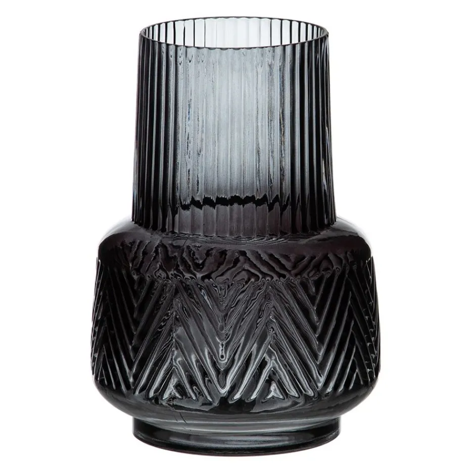 Jata Vase gris en verre décoration^Banak Sale