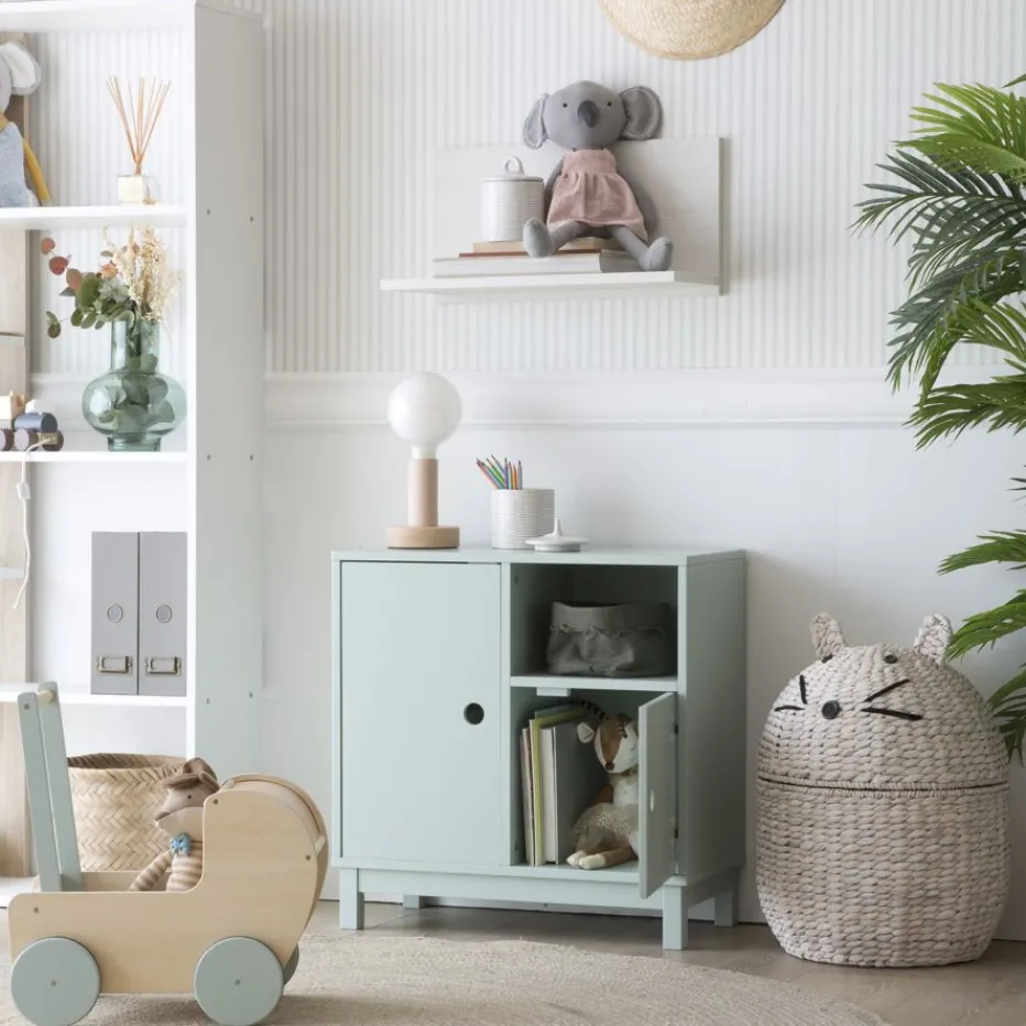 Kadi Meuble enfant avec rangement vert^Banak Outlet