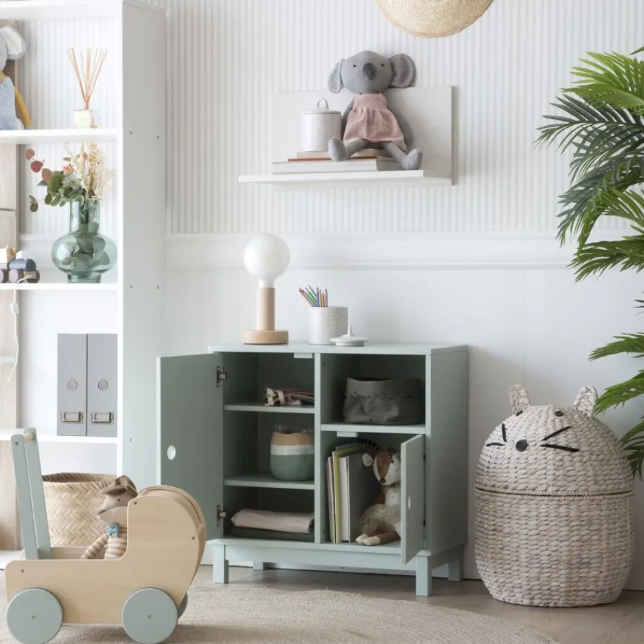Kadi Meuble enfant avec rangement vert^Banak Outlet