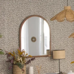 Kanat Miroir mural en bois^Banak New