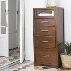 Kenia Commode en bois de teck en couleur^Banak