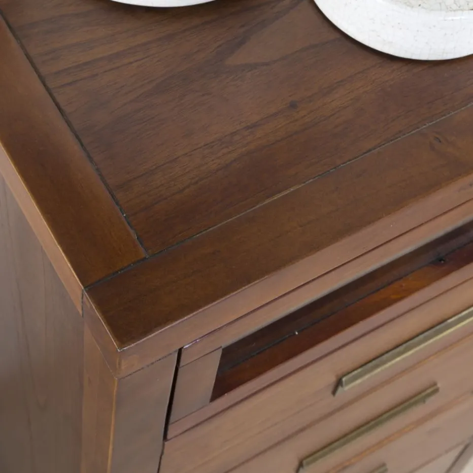 Kenia Commode en bois de teck en couleur^Banak