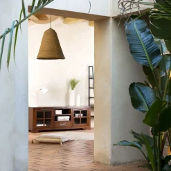 Kenia Meuble tv en bois couleur teck^Banak