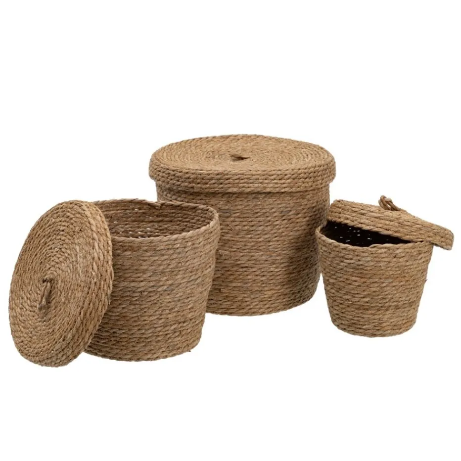 Kokas Ensemble de 3 boîtes en fibre naturelle^Banak New