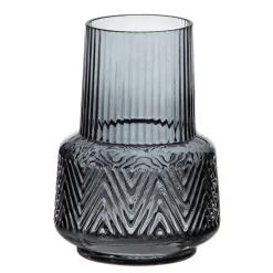 Kole Vase en verre gris décoration^Banak New