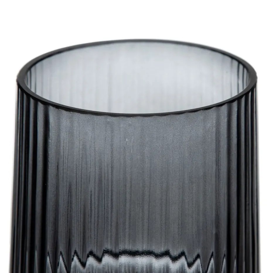 Kole Vase en verre gris décoration^Banak New