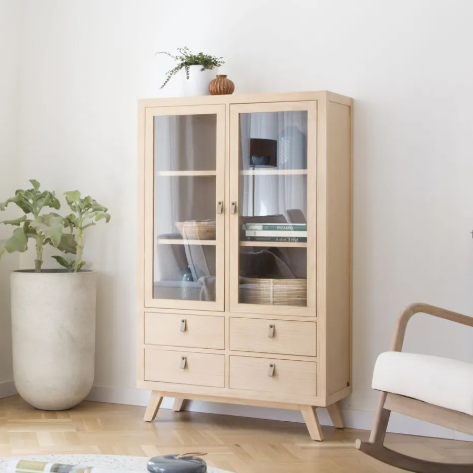Kumla Vitrine en bois couleur naturelle^Banak Hot