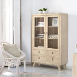 Kumla Vitrine en bois couleur naturelle^Banak Hot