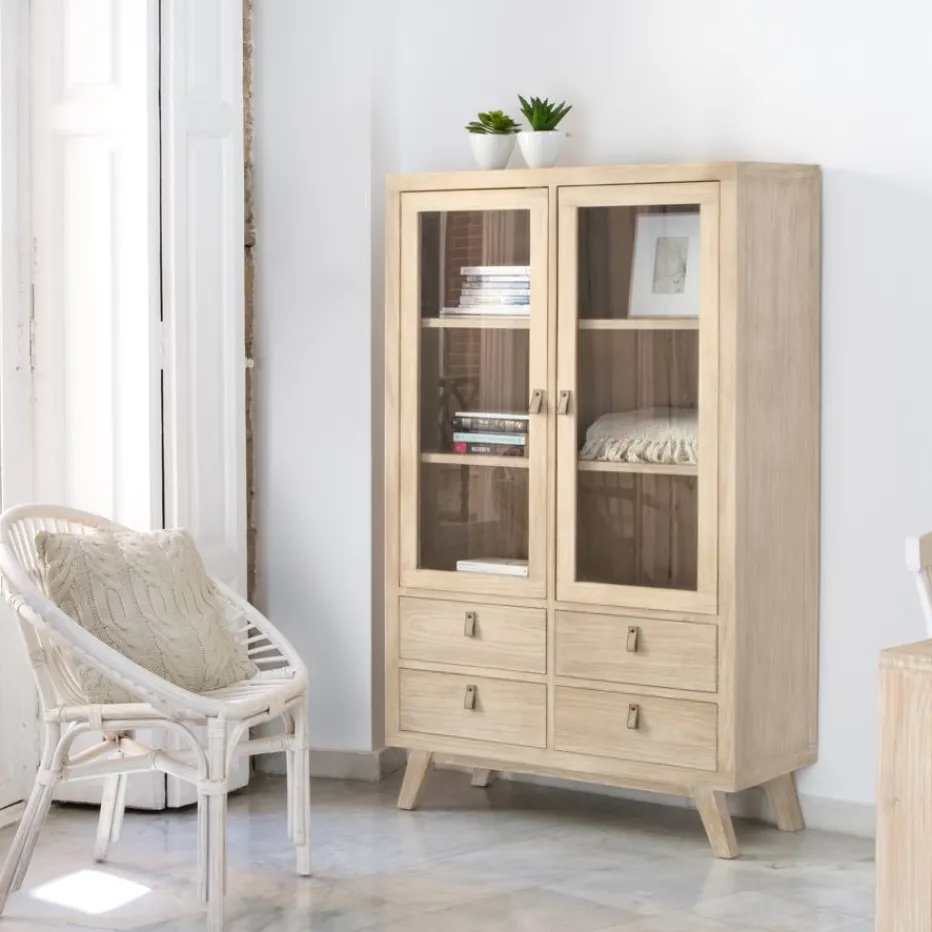 Kumla Vitrine en bois couleur naturelle^Banak Hot