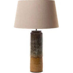 Laram Lampe de table en grès et coton^Banak Online