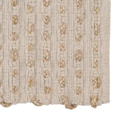 Larka Tapis de salon en jute et coton^Banak Clearance