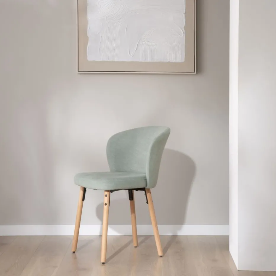 Lauder Chaise tapissee aquamarine^Banak Clearance
