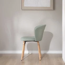 Lauder Chaise tapissee aquamarine^Banak Clearance