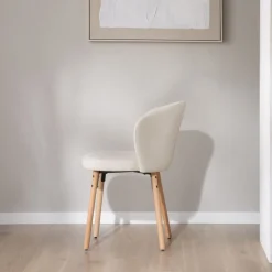 Lauder Chaise tapissee blanche^Banak Online