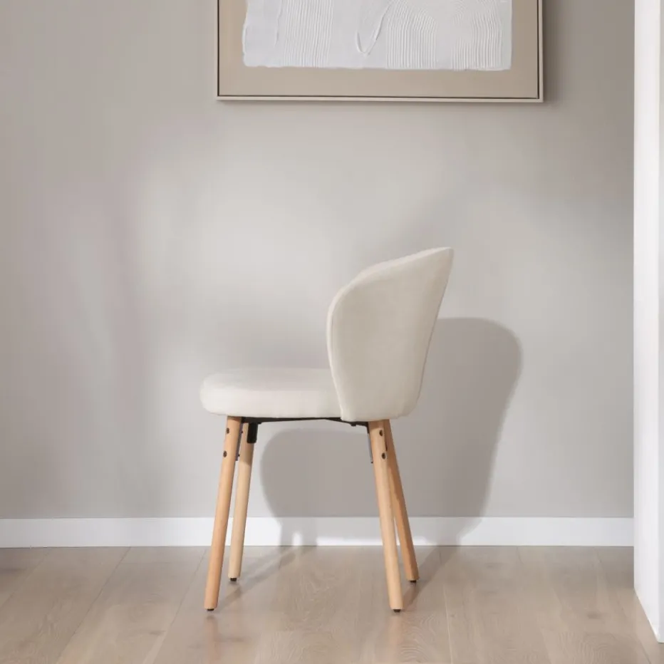 Lauder Chaise tapissee blanche^Banak Online