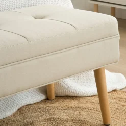 Lean Banc rembourré beige^Banak Outlet
