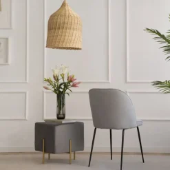 Leivar Chaise rembourrée gris^Banak Discount