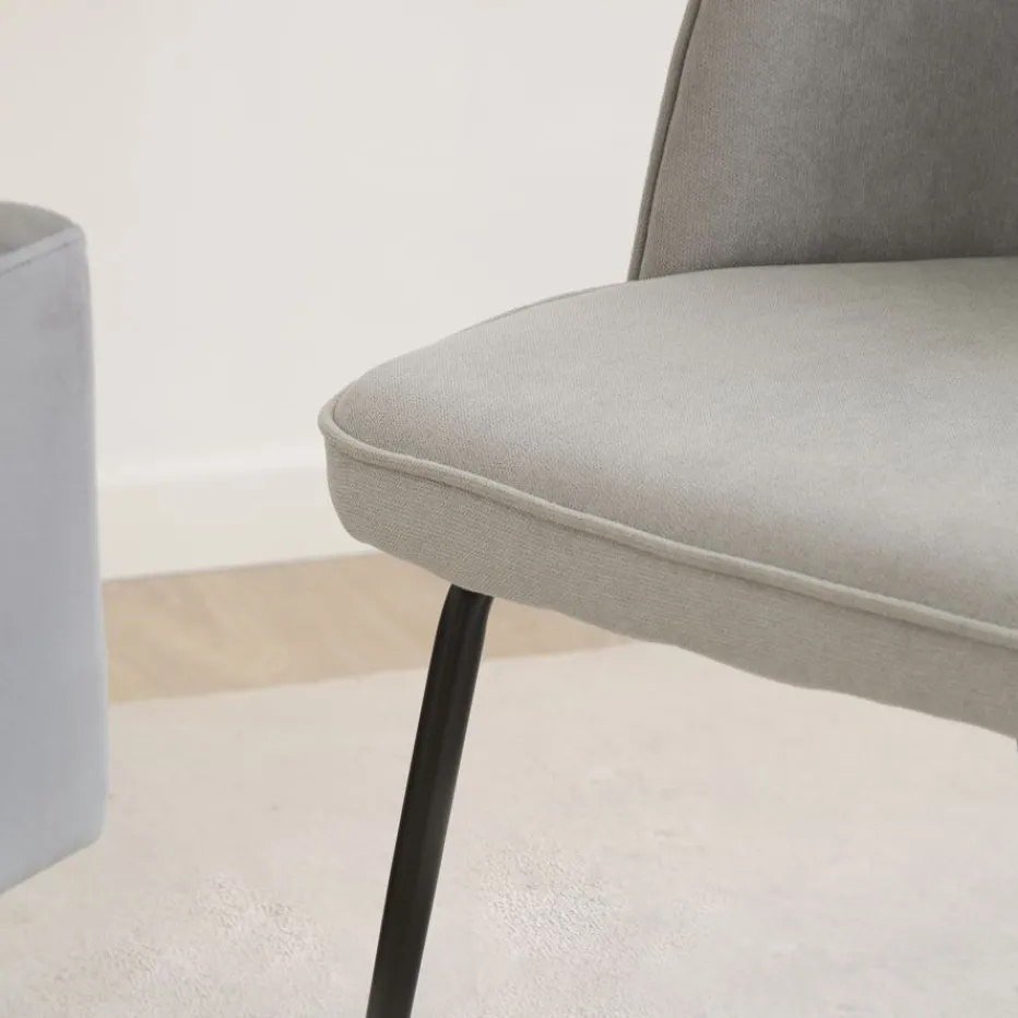 Leivar Chaise rembourrée gris^Banak Discount