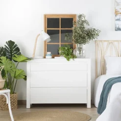 Liland Commode en bois laqué blanc^Banak Discount
