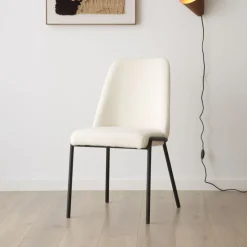 Liv Chaise bouclette blanc^Banak Sale