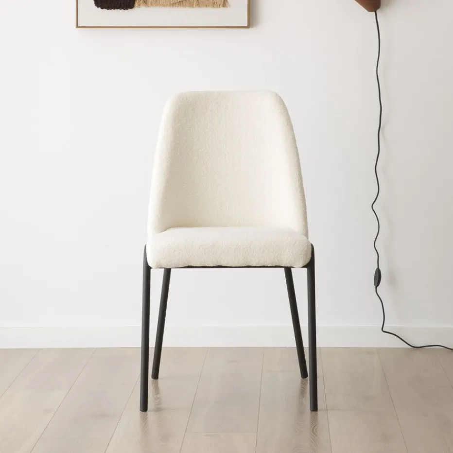 Liv Chaise bouclette blanc^Banak Sale