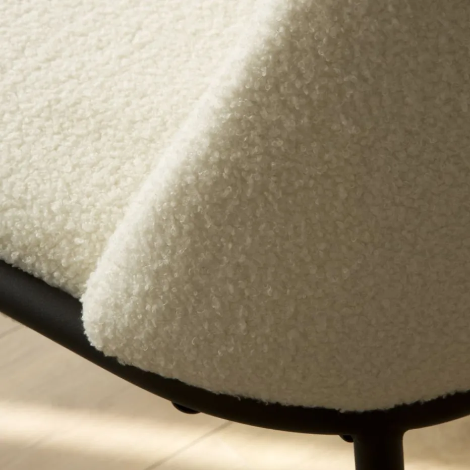 Liv Chaise bouclette blanc^Banak Sale