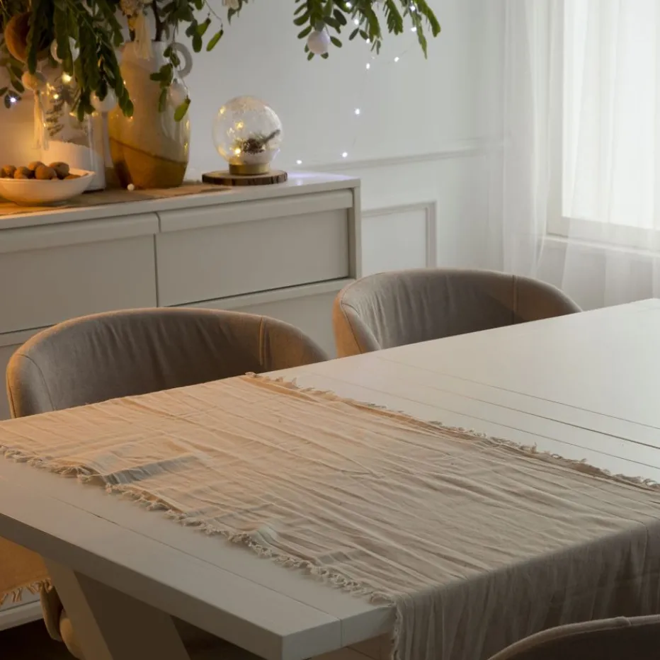 Loga Chemin de table en coton naturel^Banak Online