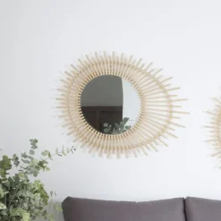Maia Miroir mural en rotin naturel^Banak Outlet