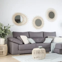 Maia Miroir mural en rotin naturel^Banak Outlet