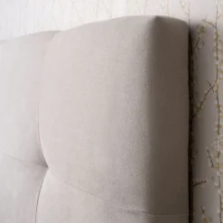 Maira Tête de lit capitonnée beige pour lit de 150 et 160^Banak Best