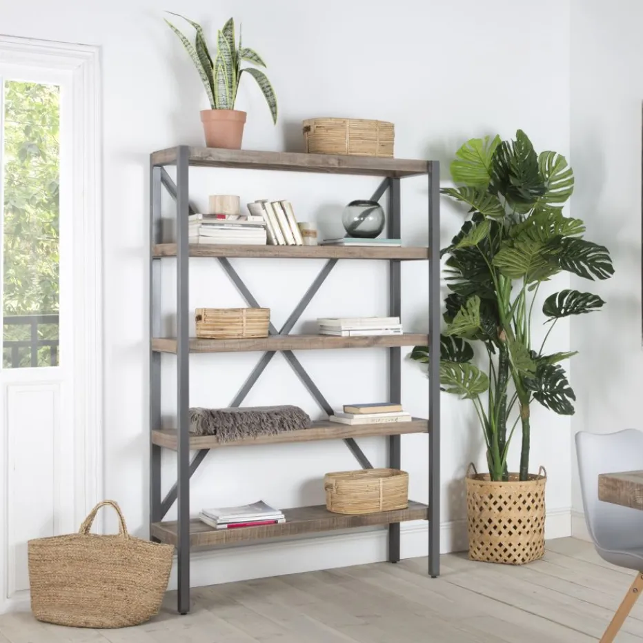Manila étagère en bois massif 125"^Banak Online