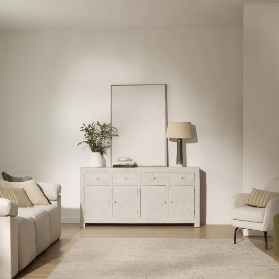 Milner Buffet en bois massif^Banak Clearance