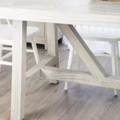 Milner Table à manger rectangulaire en bois massif^Banak Outlet