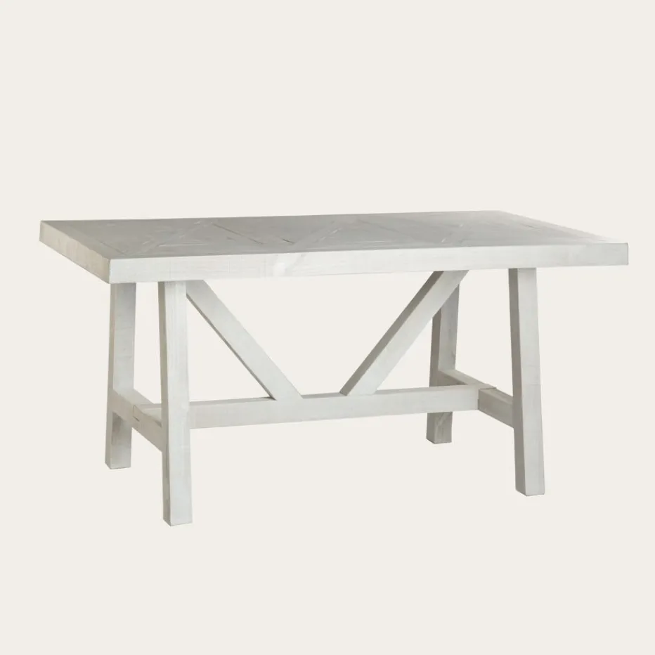 Milner Table à manger rectangulaire en bois massif^Banak Outlet