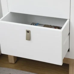 Milos Table de nuit blanche et naturelle^Banak Clearance