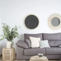 Moita Est un miroir rond en rotin naturel^Banak Discount