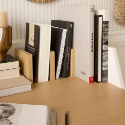 Monet Bureau en chêne clair et métal blanc^Banak