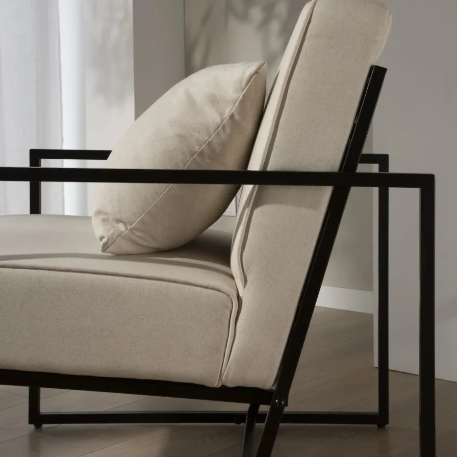 Murano Fauteuil tapissé beige^Banak Best