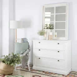 Nantes Commode en bois laqué blanc^Banak