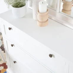 Nantes Commode en bois laqué blanc^Banak