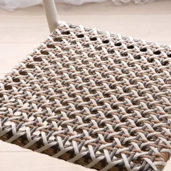 Narvik Chaise de jardin en rotin synthétique multicolore et aluminium blanc^Banak Hot