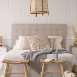 Neris Tête de lit tapissée beige pour lit de 150 et 160^Banak Hot