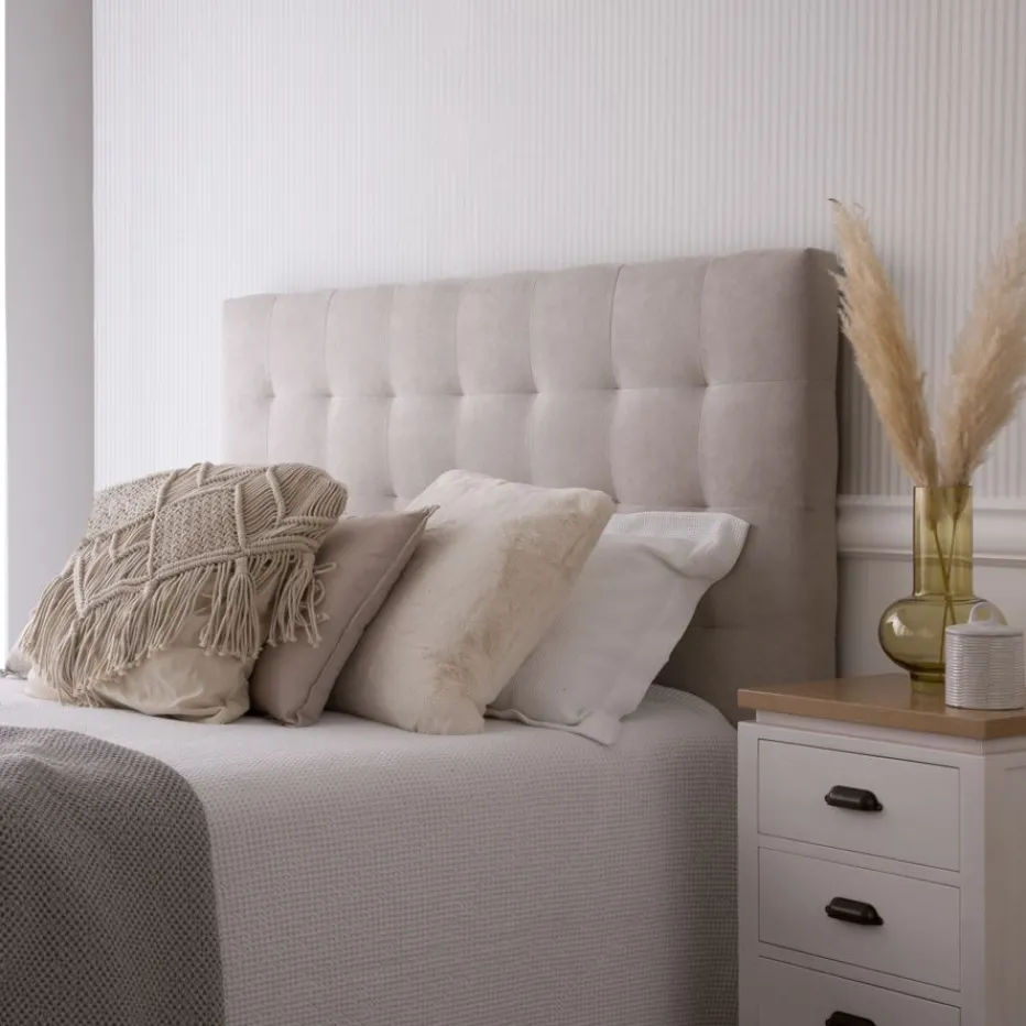 Neris Tête de lit tapissée beige pour lit de 150 et 160^Banak Hot