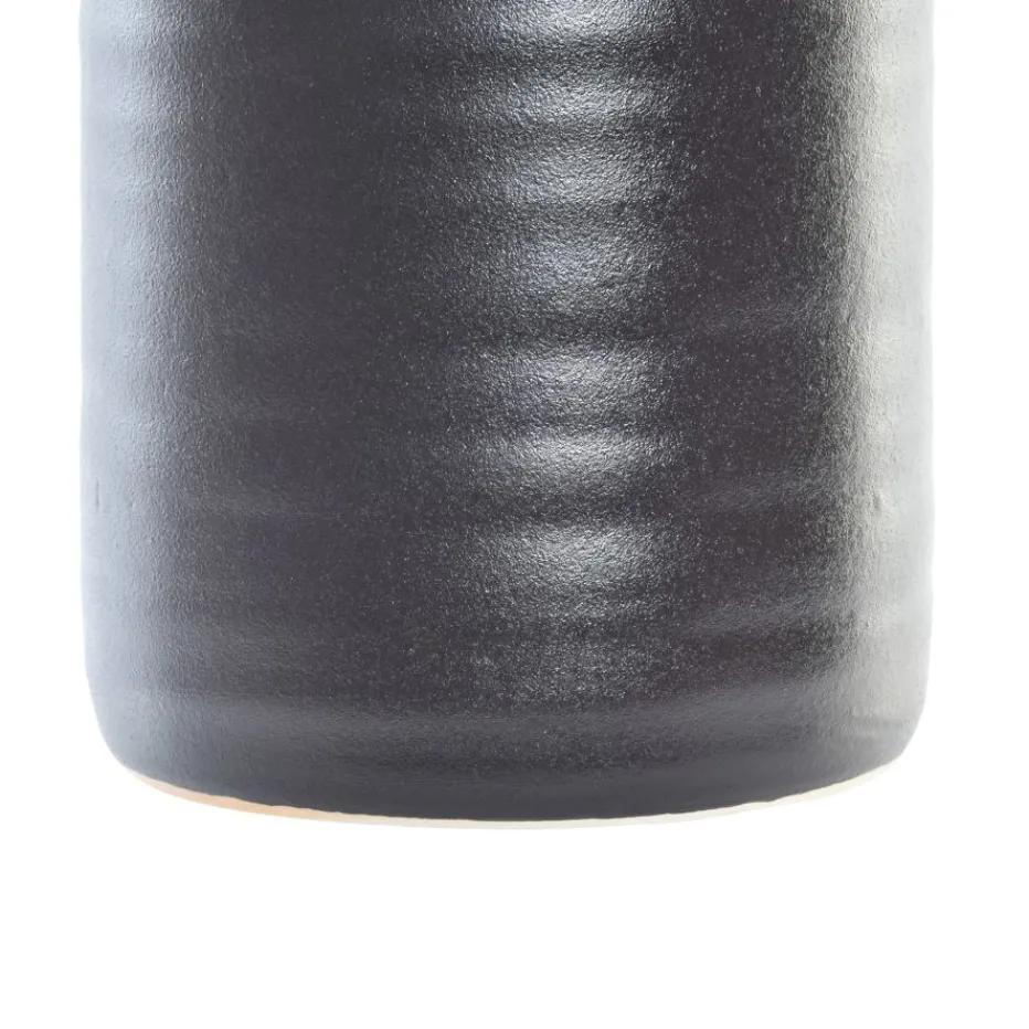 Nesli Vase en porcelaine mate noire^Banak Discount
